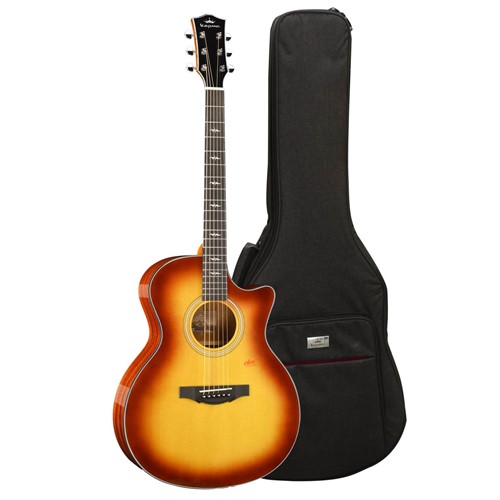 Đàn Guitar Acoustic Kepma Cao Cấp F1-GA (Sunburst) ( Full Box) -Tặng Kèm Bao Dù Chính Hãng